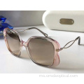 Sunglasses Perlindungan UV Square Untuk Perempuan